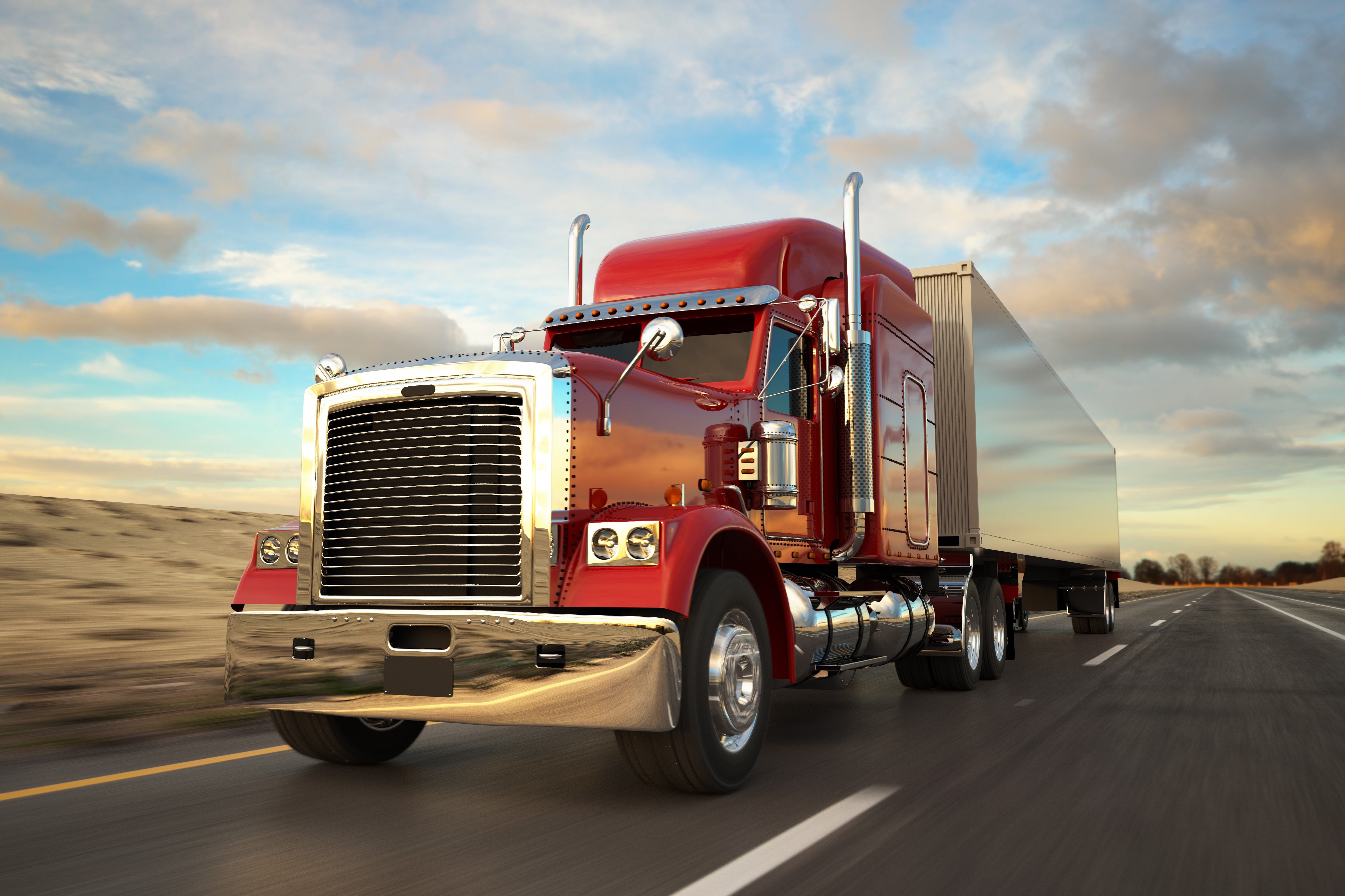 Truck On Highway